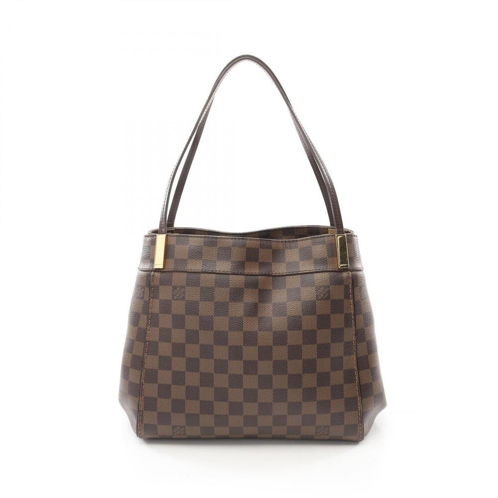 Louis Vuitton Marylebone Damier Ebene Brown Shoulder Bag Canvas Leather Brown
